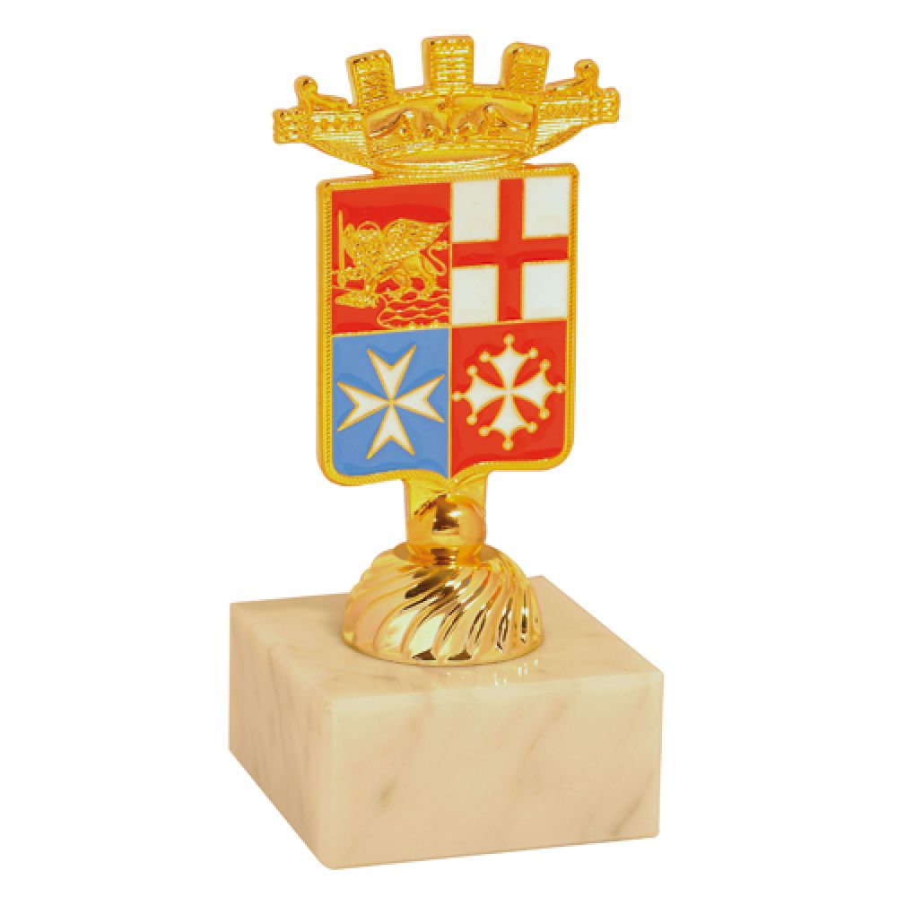 TROFEINO IN METALLO LOGO SMALTATO M.M.