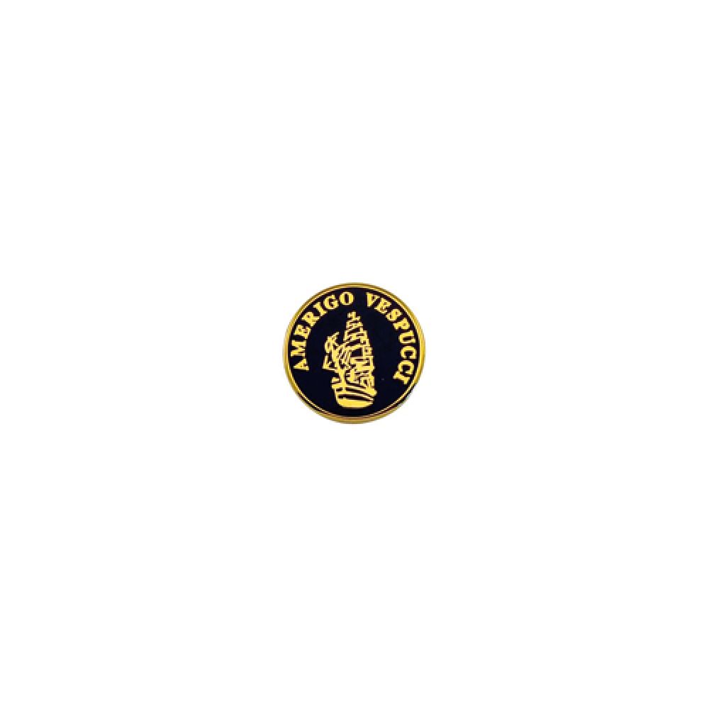 DISTINTIVO CON LOGO IN SMALTO LEVIGATO A. VESPUCCI