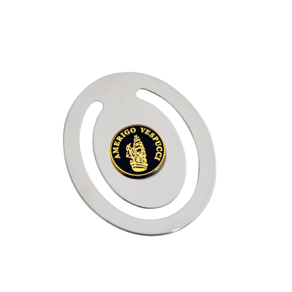 PINZAFOGLI CON LOGO IN SMALTO LEVIGATO A. VESPUCCI