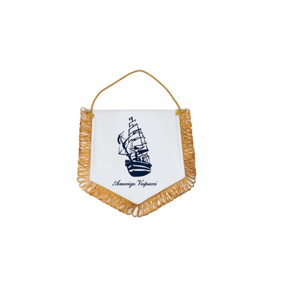 GAGLIARDETTO PENTAGONALE 14X12 CM A. VESPUCCI