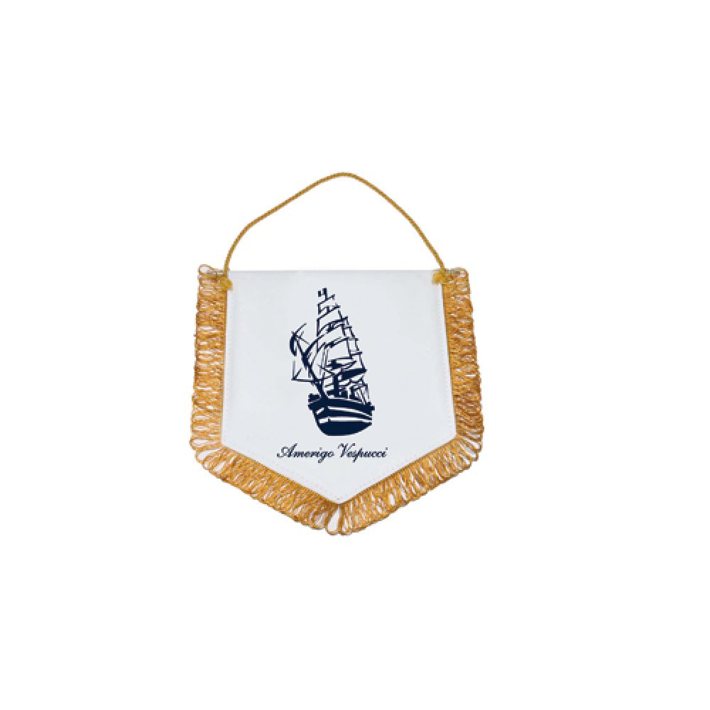 GAGLIARDETTO PENTAGONALE 14X12 CM AMERIGO VESPUCCI