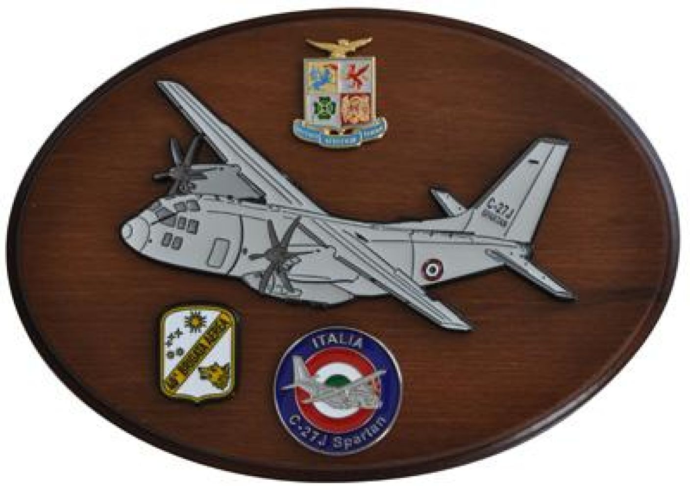 CREST ARALDICO AEREI C-27J SPARTAN AERONAUTICA MILITARE MIS CM 22,5 X 17,5