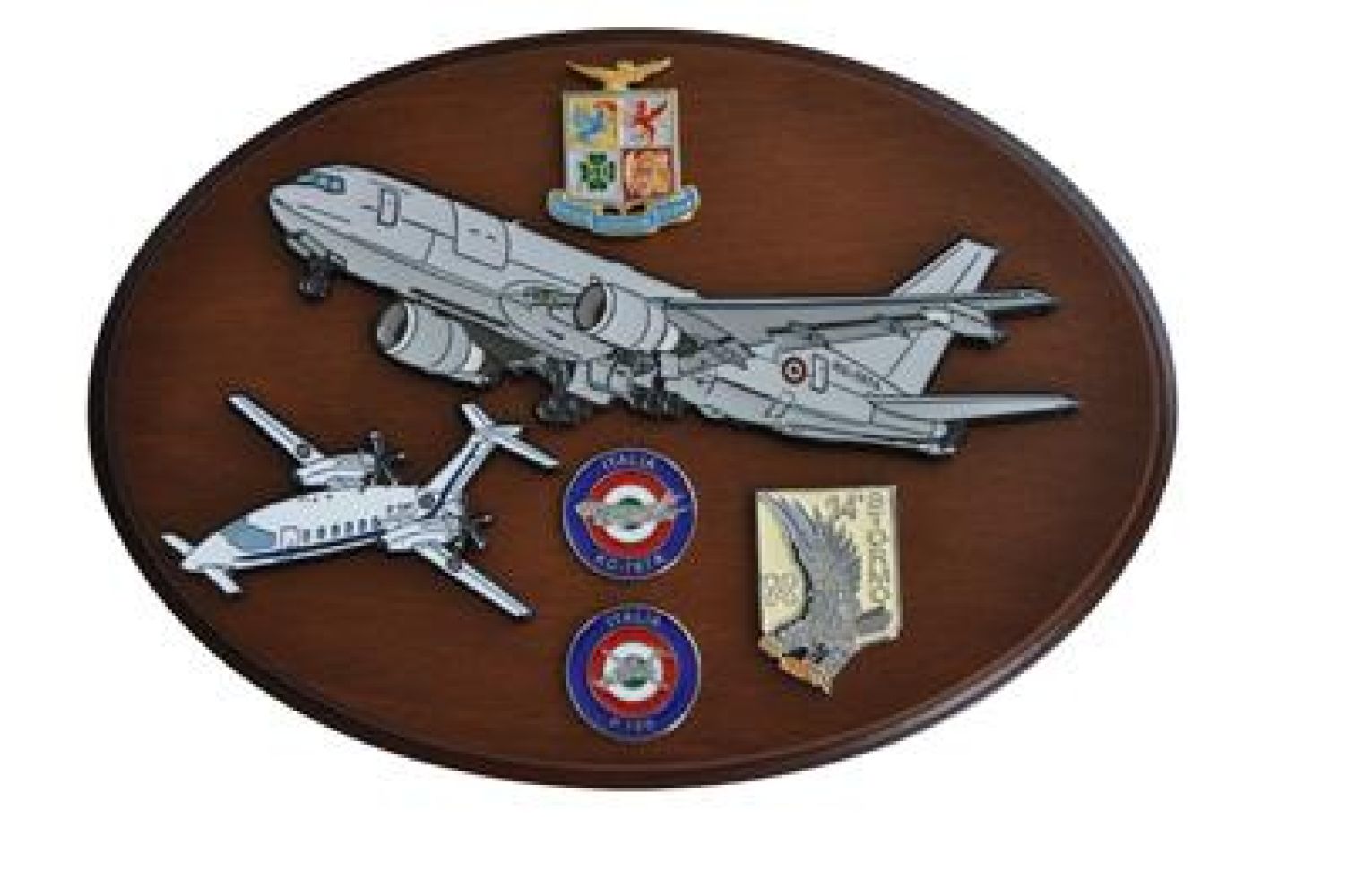 CREST ARALDICO AEREI P.180 - KC-767A AERONAUTICA MILITARE MIS CM 22,5 X 17,5