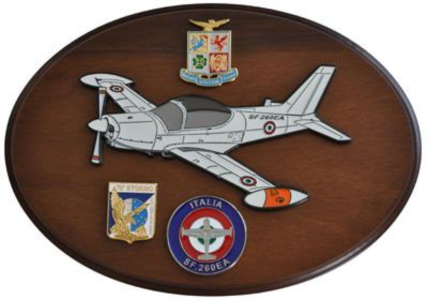 CREST IN METALLO SMALTATO A.M. AEREI SF.260EA