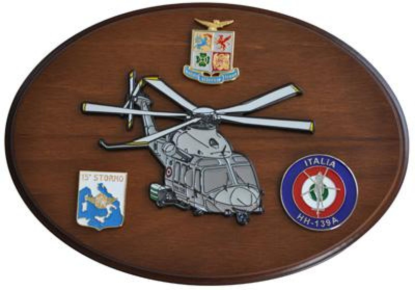 CREST ARALDICO AEREI HH-139A AERONAUTICA MILITARE MIS CM 22,5 X 17,5