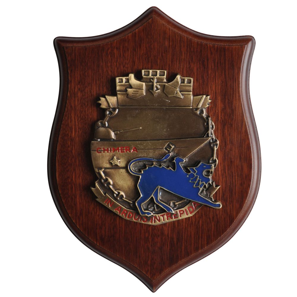 CREST IN METALLO M.M. CORVETTA CHIMERA