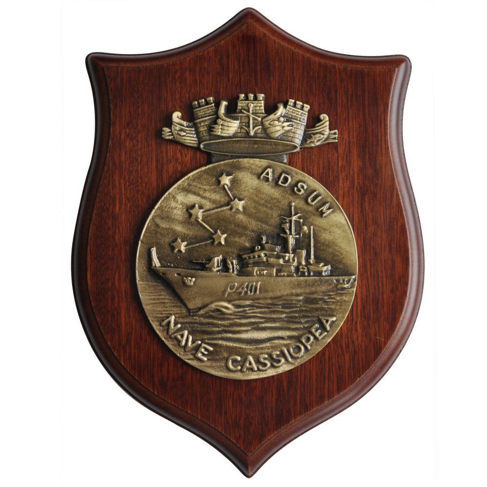 CREST IN METALLO M.M. NAVE CASSIOPEA