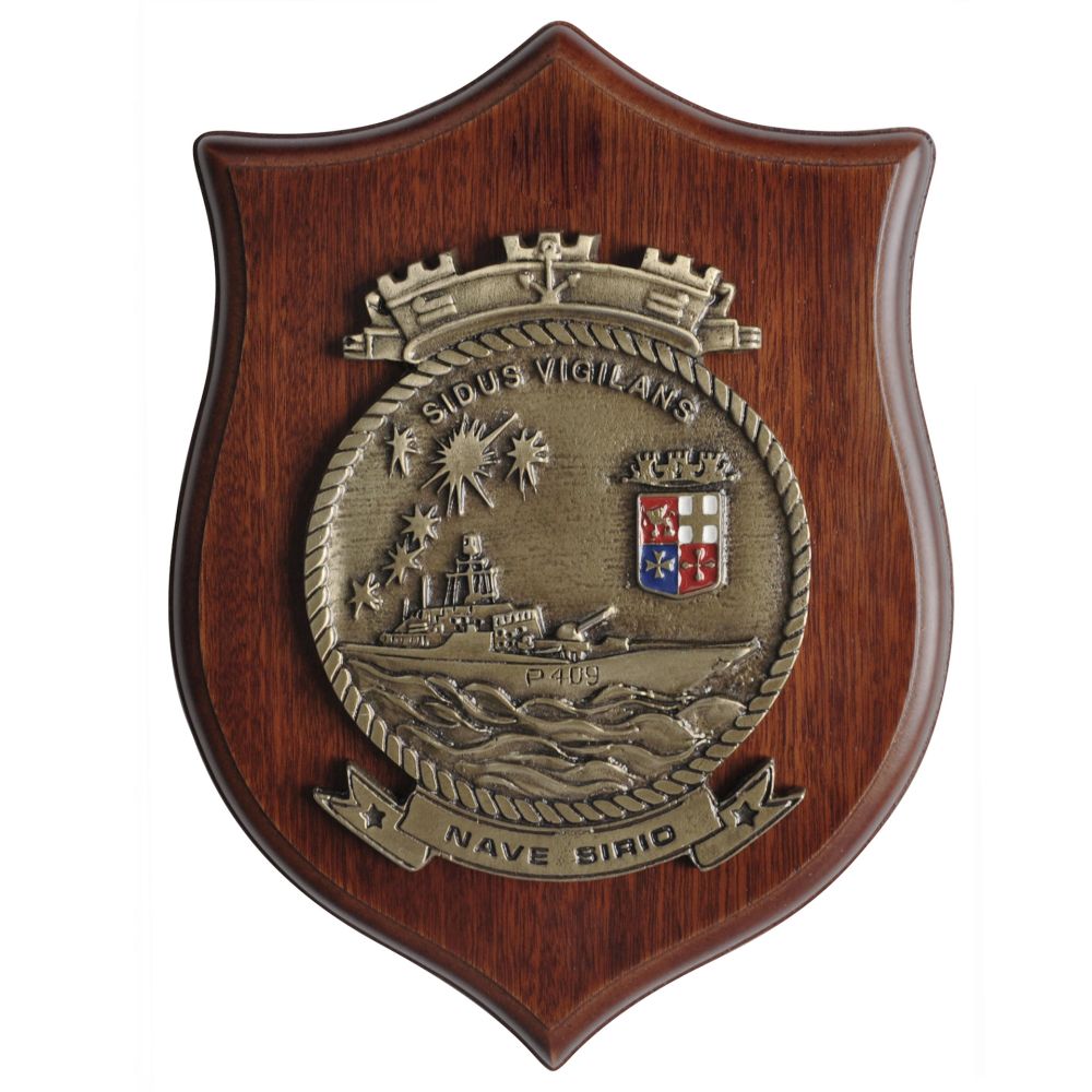 CREST IN METALLO M.M. NAVE SIRIO