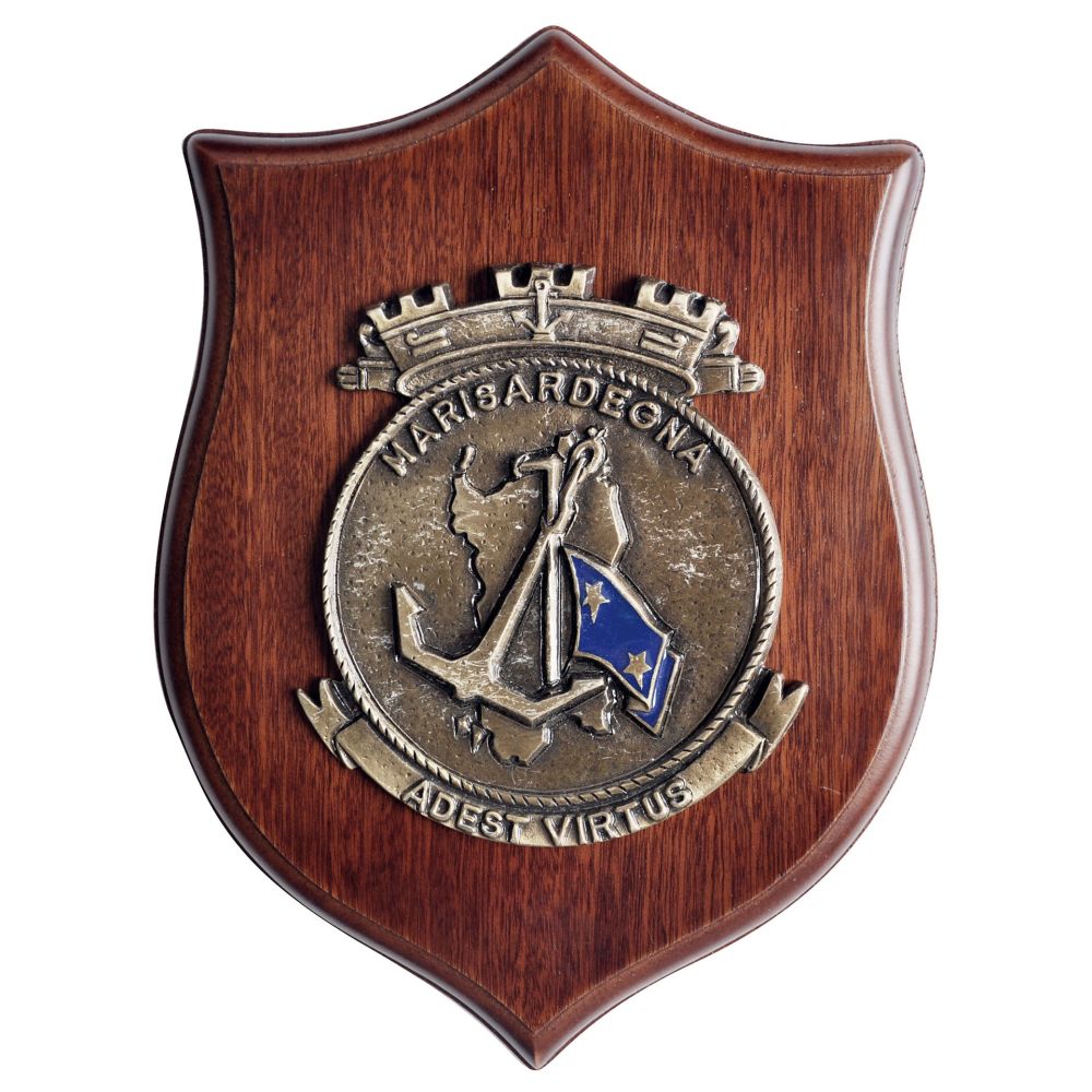 CREST IN METALLO M.M. COM. MAR. SARDEGNA
