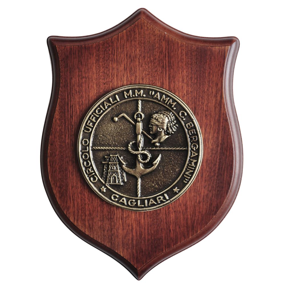 CREST IN METALLO M.M. CIRCOLO SOTTOUFF. BERGAMIN
