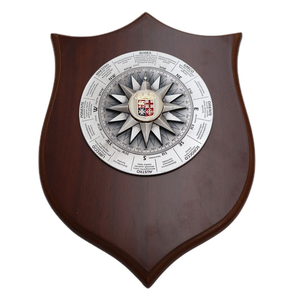 CREST IN METALLO SMALTATO M.M. ROSA DEI VENTI