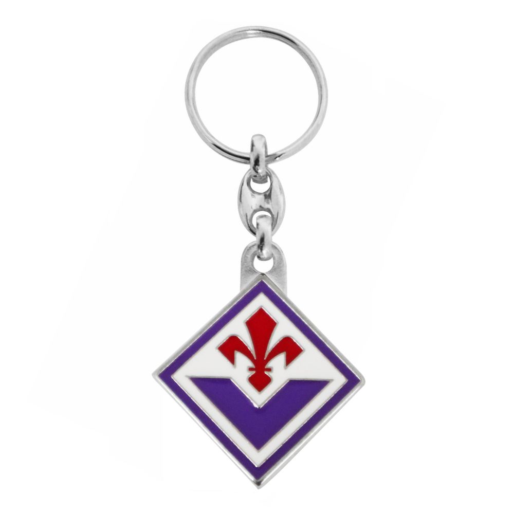 PORTACHIAVI IN METALLO SMALTATO LOGO UFFICIALE FIORENTINA