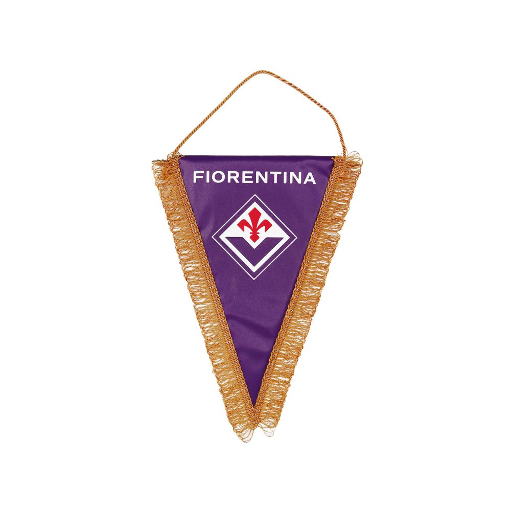 GAGLIARDETTO TRIANGOLARE PICCOLO FIORENTINA 14X17 CM