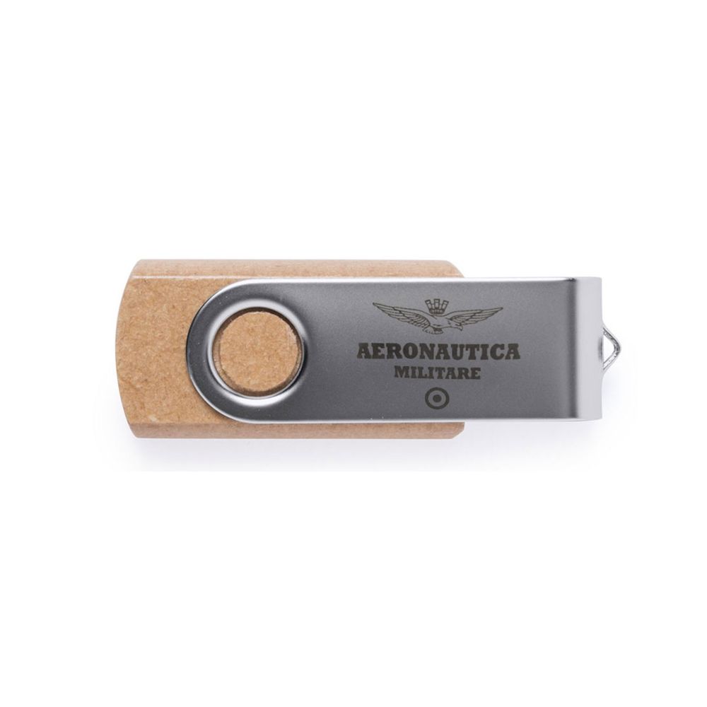 CHIAVETTA USB CAPACITA' 16 GB, CORPO IN CARTONE RICICLATO CON MECCANISMO A ROTAZIONE PER PROTEGGERE IL CONNETTORE DIMENSIONI 55X20X18 MM