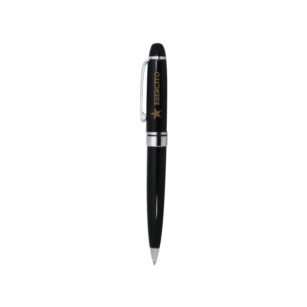 Online 21620/3D Penna A Sfera Flash Marble White – Metallica Extra Sottile, 11 Cm, Clip In Acciaio, Mina D1 (Nera)