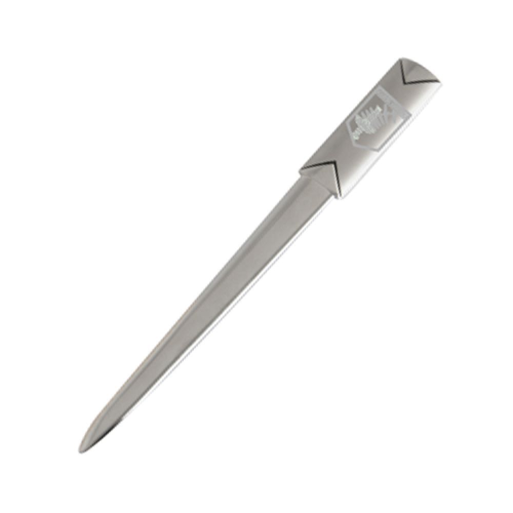 TAGLIACARTE IN METALLO CON LOGO INCISO A.A.