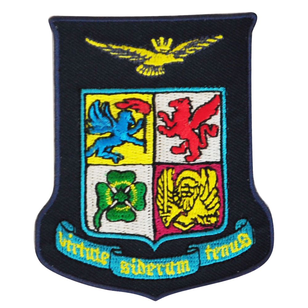 PATCH RICAMATA CON VELCRO LOGO A.M.