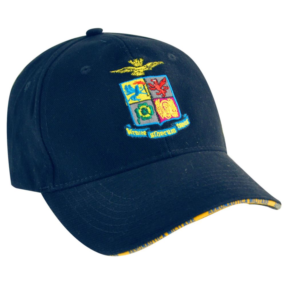 CAPPELLINO IN COTONE BLU STEMMA RICAMATO AERONAUTICA MILITARE