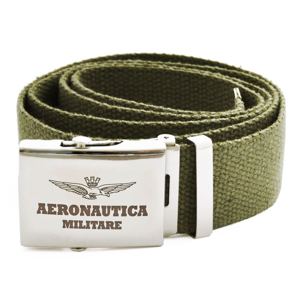 CINTURA IN COTONE VERDE AERONAUTICA MILITARE