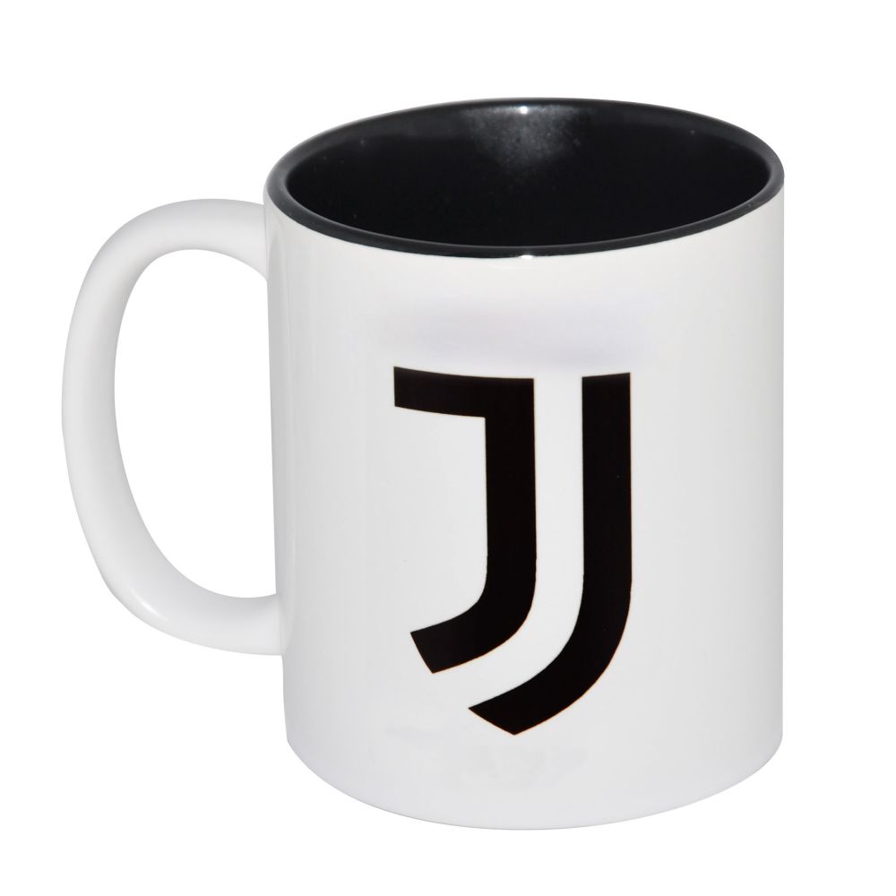 MUG IN CERAMICA DA COLLEZIONE INTERNO NERO LOGO UFFICIALE JUVENTUS