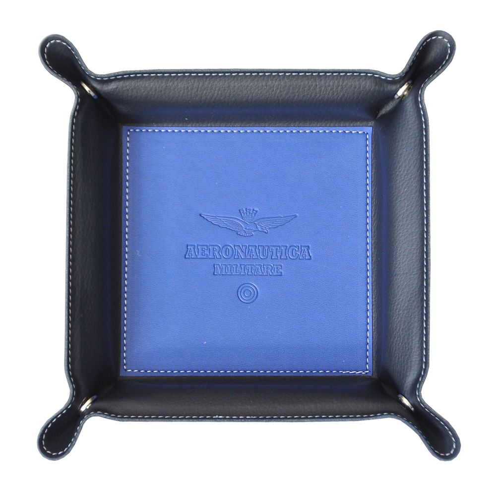 VUOTATASCHE SIMILPELLE FONDO BLU LOGO AQUILA A.M.