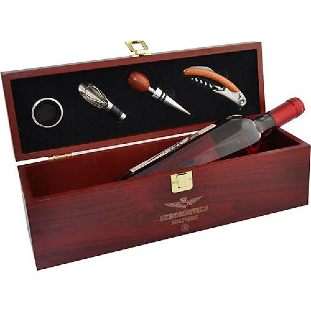 APRIBOTTIGLIE CON SET VINO BORDEAUX PER 1 BOTTIGLIA (NON INCLUSA) A.M.