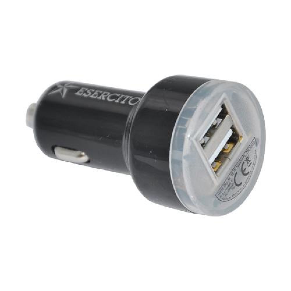 CARICABATTERIE PER AUTO CON INGRESSO USB ESERCITO ITALIANO