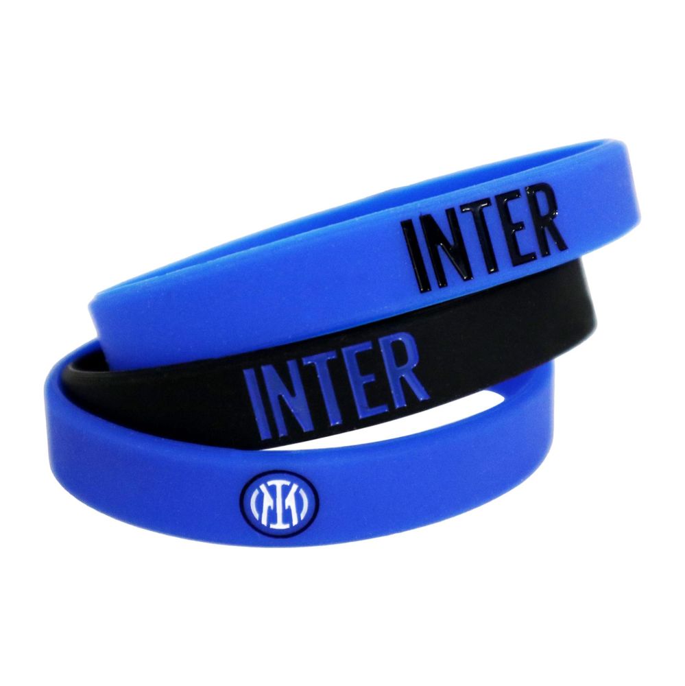 SET BRACCIALETTI IN SILICONE INTER