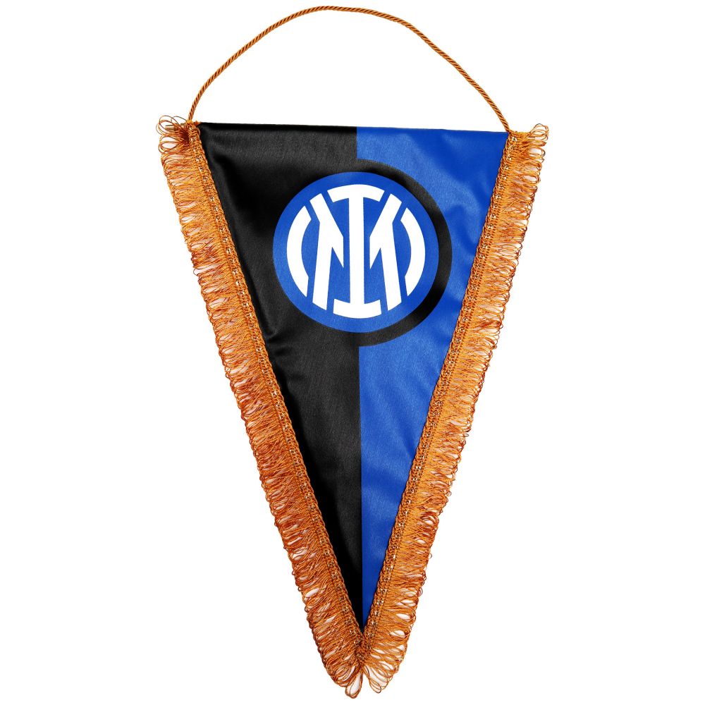 GAGLIARDETTO TRIANGOLARE GRANDE 25X35 CM LOGO UFFICIALE INTER