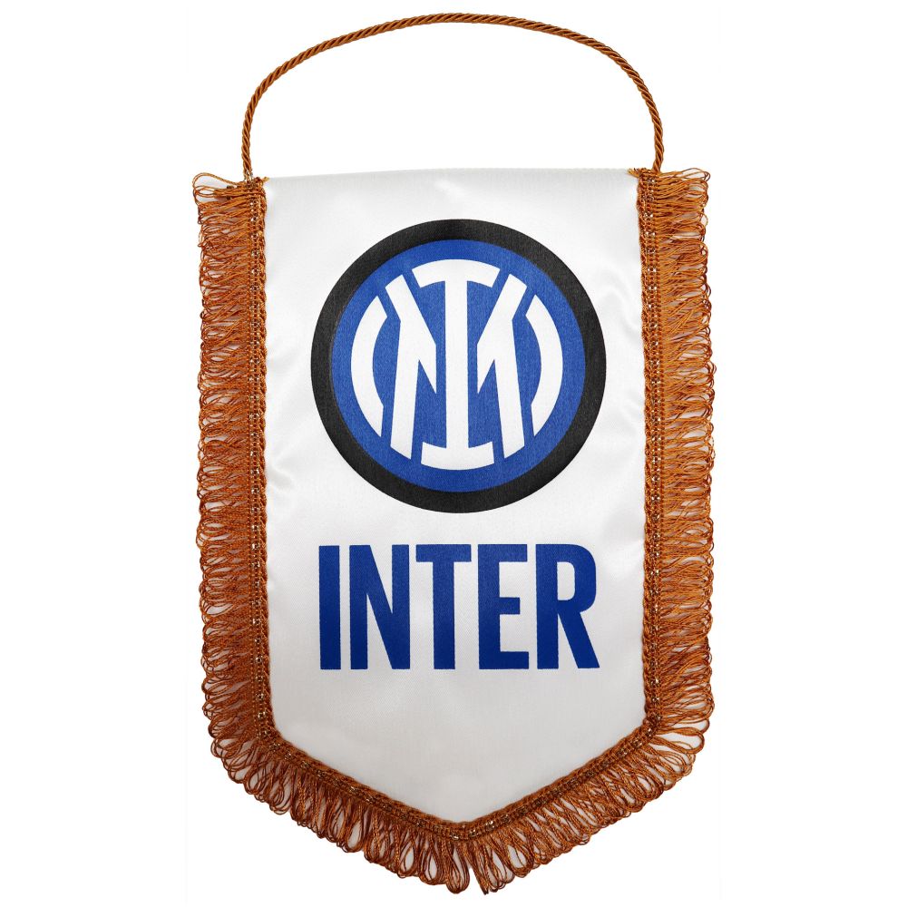 GAGLIARDETTO PENTAGONALE MEDIO 20X28 CM LOGO UFFICIALE INTER