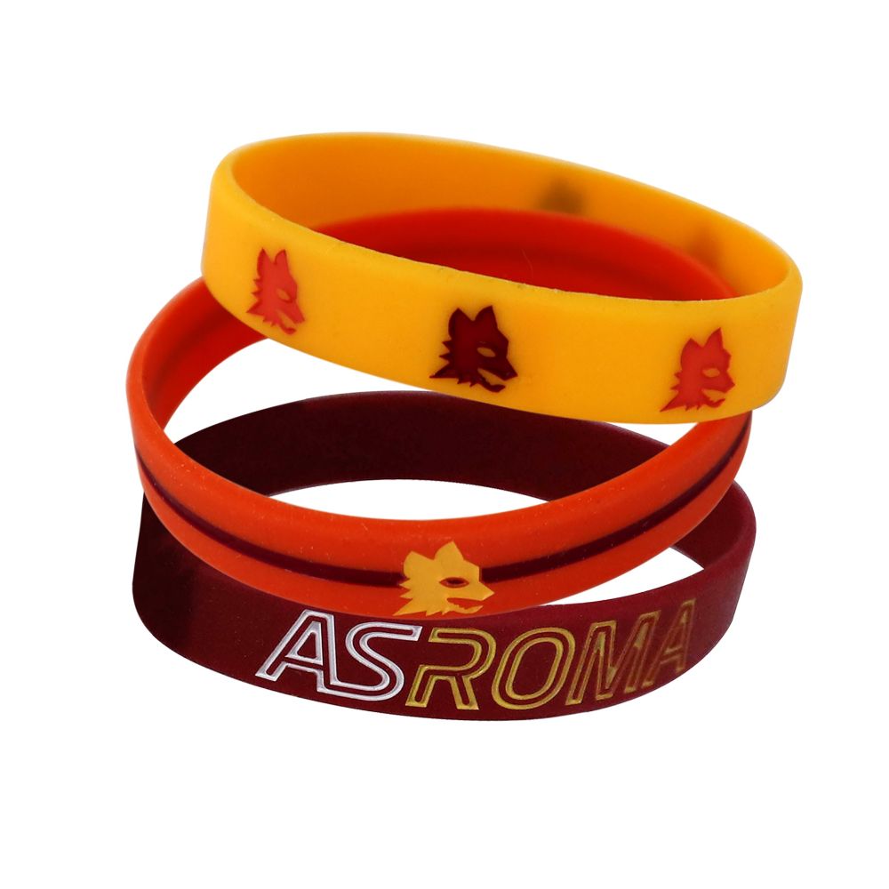 SET BRACCIALETTI IN SILICONE AS ROMA 1927 JUNIOR
