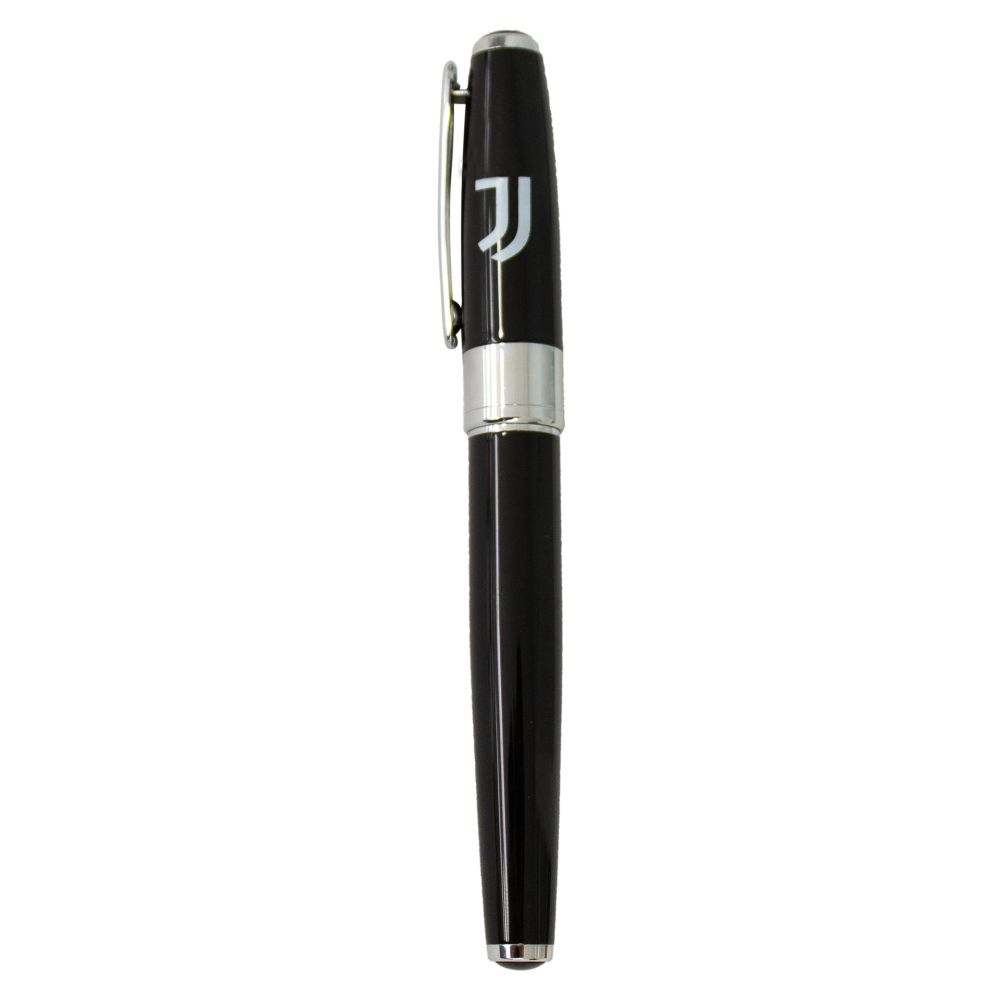 PENNA ROLLER IN OTTONE CON FUSTO LACCATO NERO IN BOX REGALO