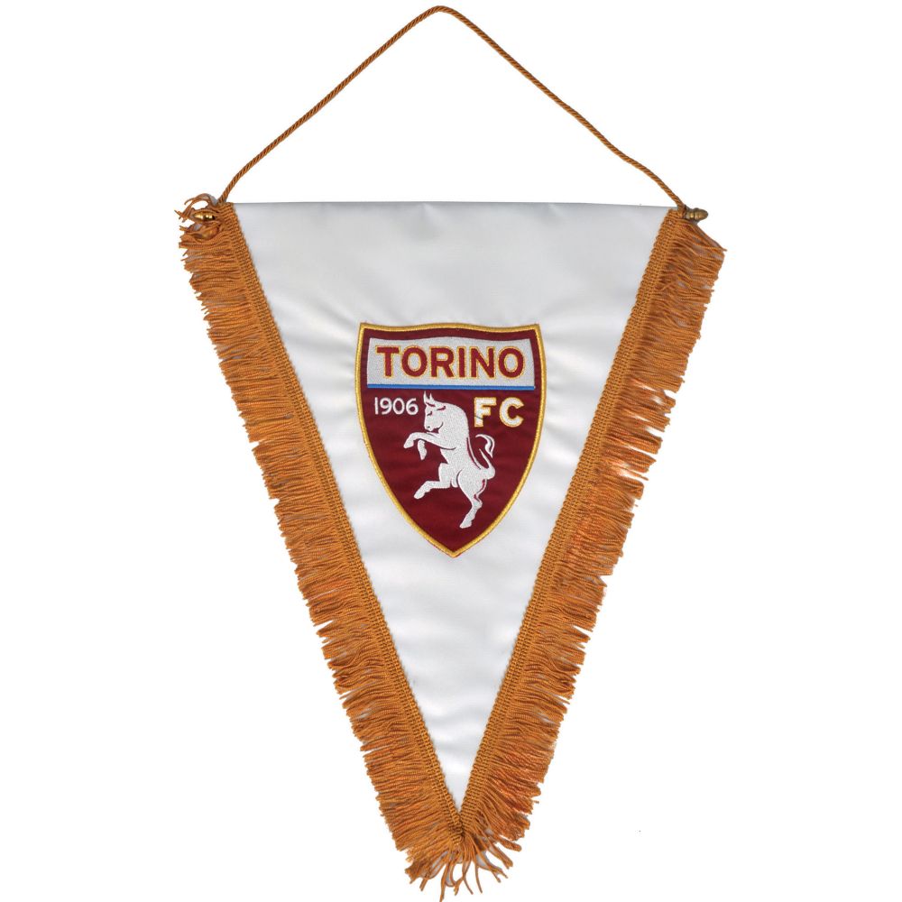 GAGLIARDETTO TRIANGOLARE RICAMATO 34X45 CM