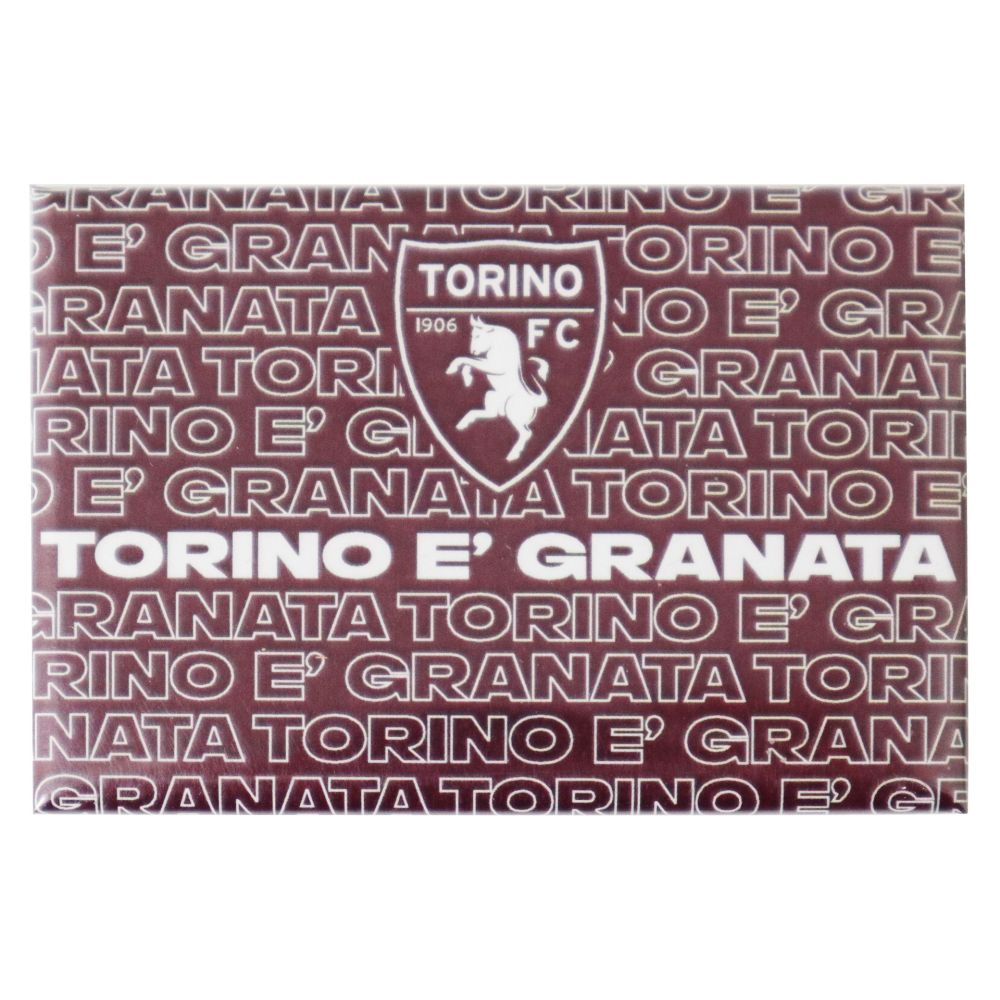 MAGNETE STAMPATO 8X5 CM FORZA VECCHIO CUORE GRANATA