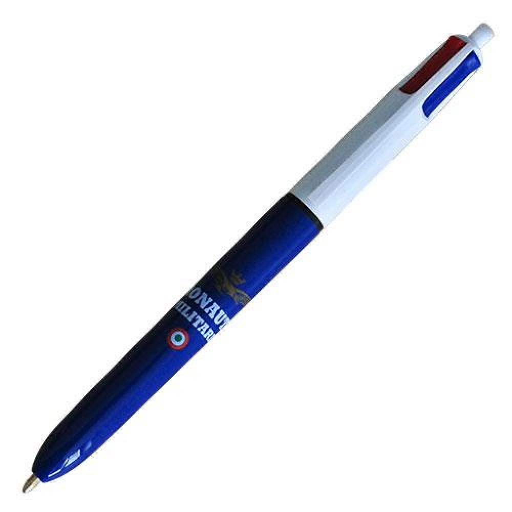 PENNA IN PLASTICA, REFILL 4 COLORI: BLU, ROSSO, NERO E VERDE, FUSTO STAM