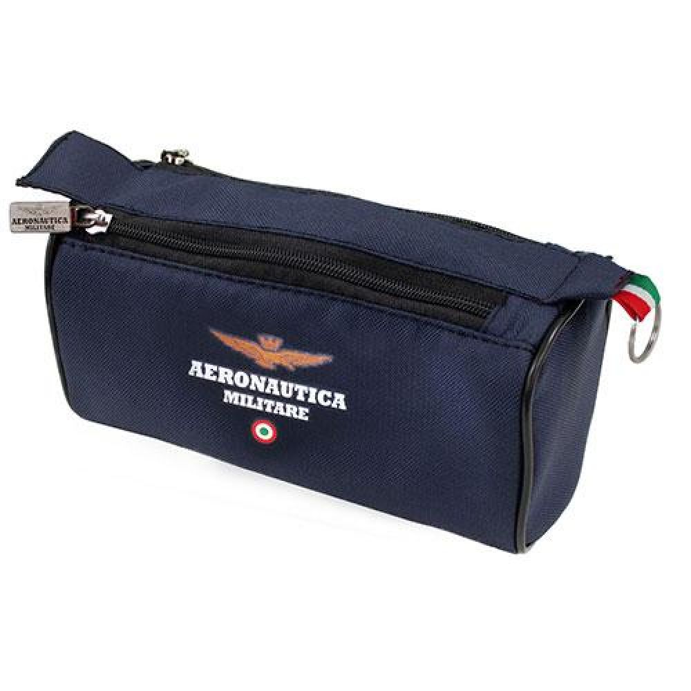 PORTAPENNE PORTATUTTO DOPPIA ZIP LOGO A.M. DIMENSIONI 21X10X10 CM