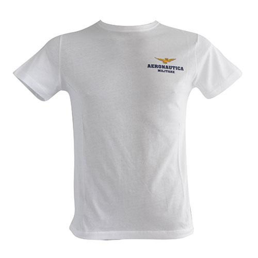T-SHIRT COTONE MANICA CORTA BIANCA AERONAUTICA MILITARE