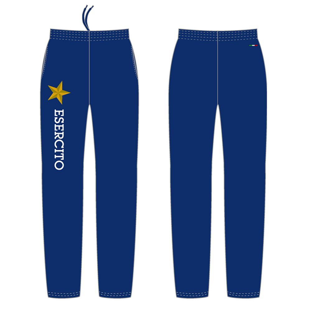 PANTALONE RAPPRESENTANZA, LOGO STAMPATO, 100% POL. ESERCITO ITALIANO