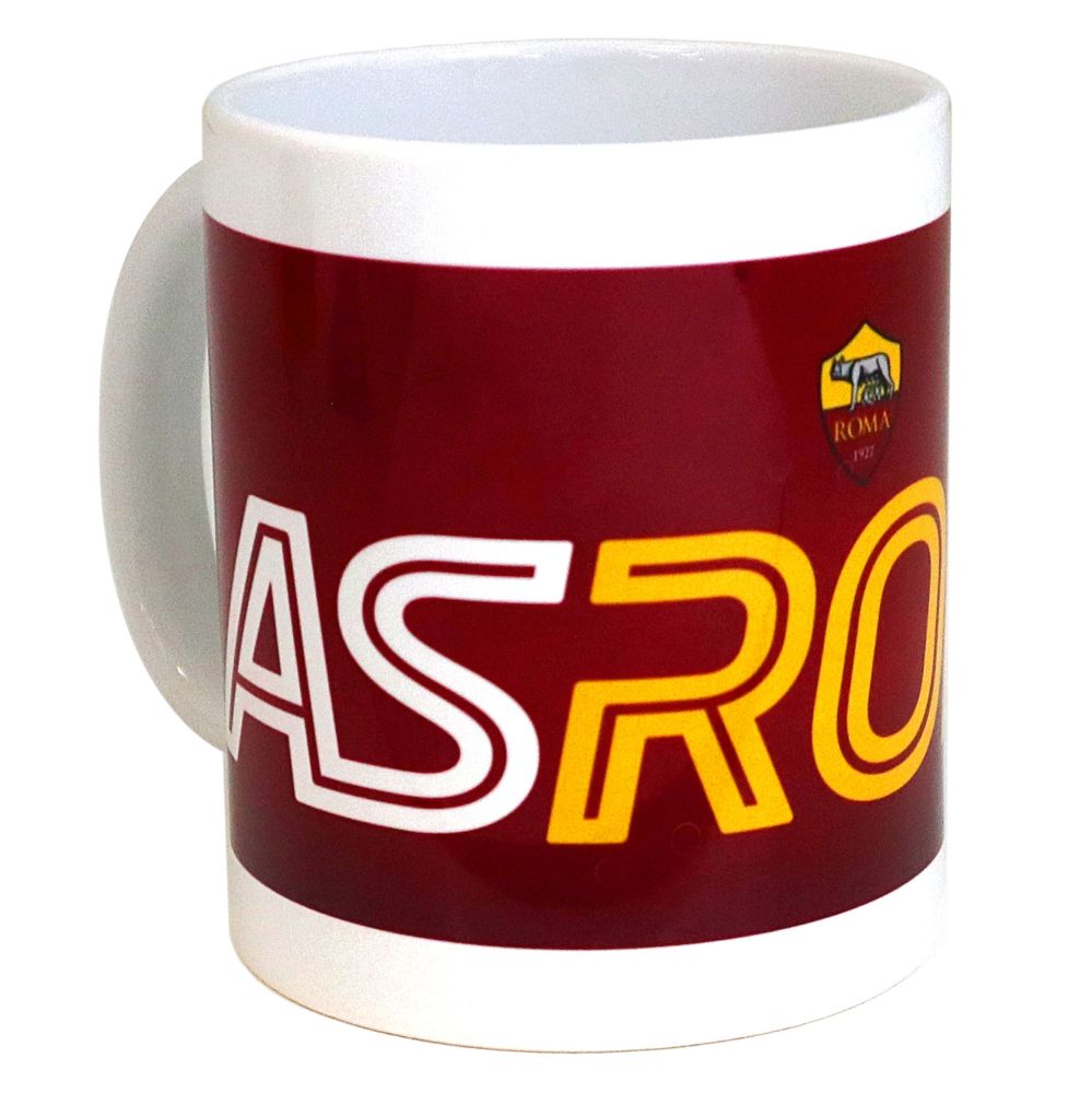 MUG INTERNO BIANCO SCRITTA AS ROMA