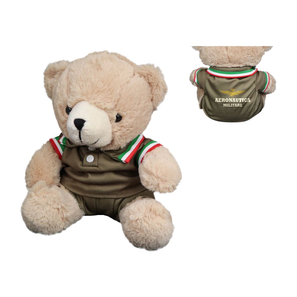 ORSETTO DI PELUCHES IN DIVISA DIMENSIONE H 24 CM