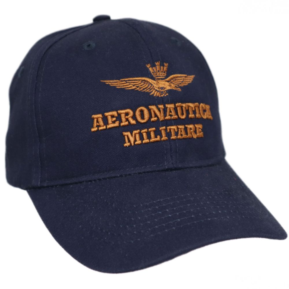 CAPPELLINO RICAMO AQUILA E SCRITTA SU FRONTE