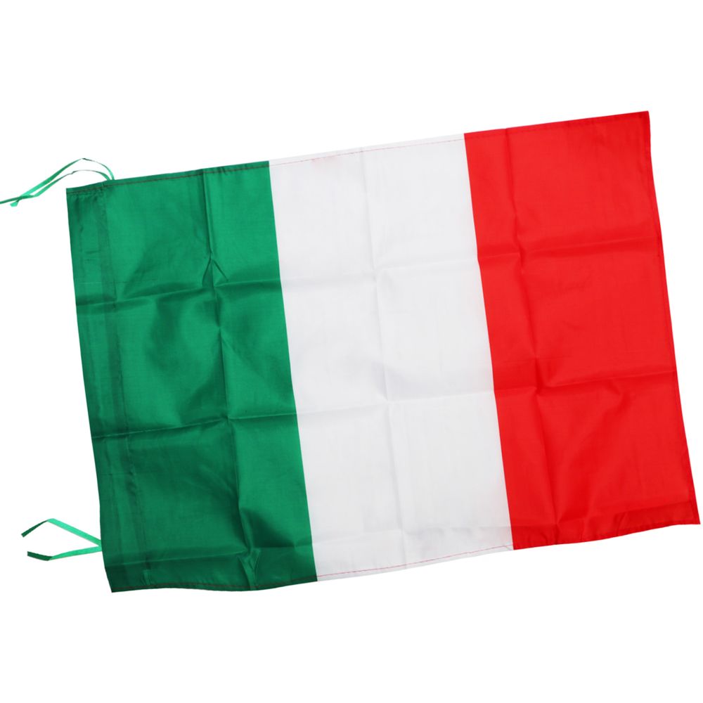 BANDIERA ITALIA CON LACCI 100X140