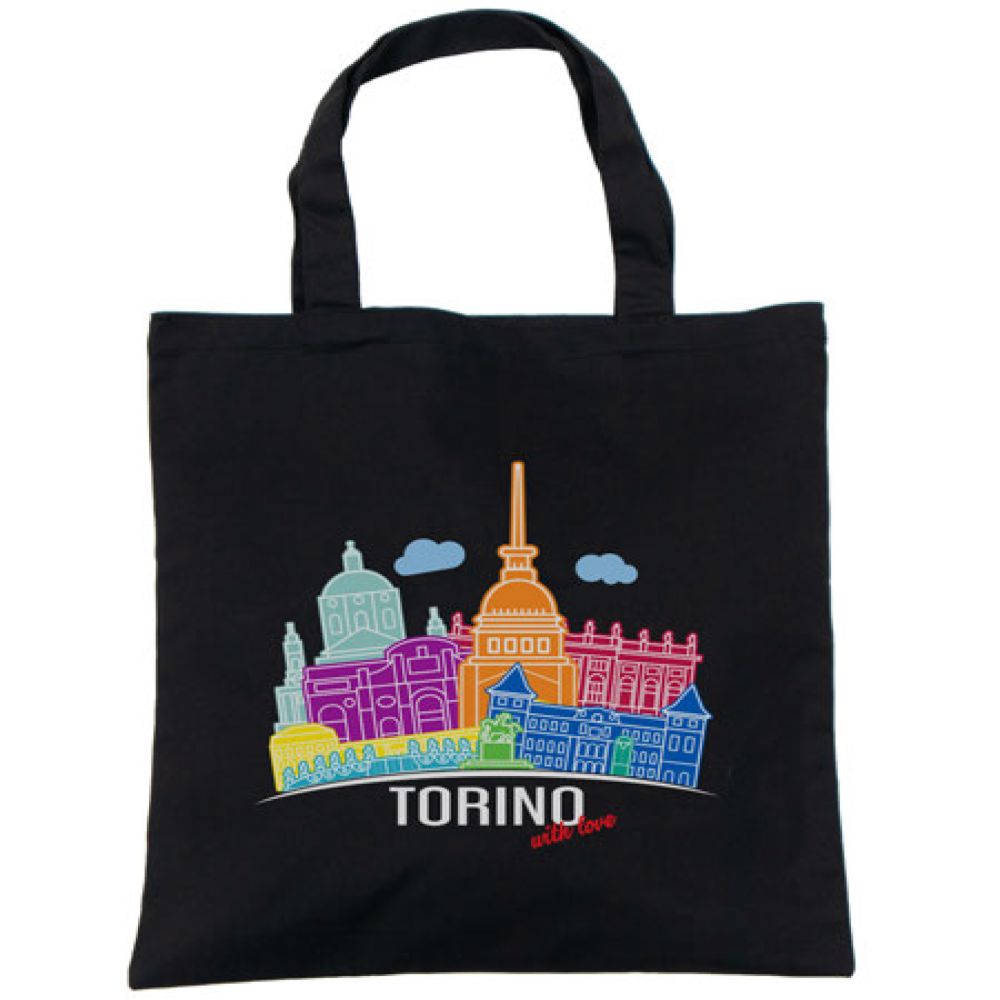 SHOPPER IN COTONE COLORE NERO