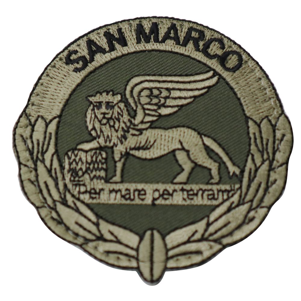 PATCH DISTINTIVO RICAMATO CON VELCRO B.M. SAN MARCO BV M.M.