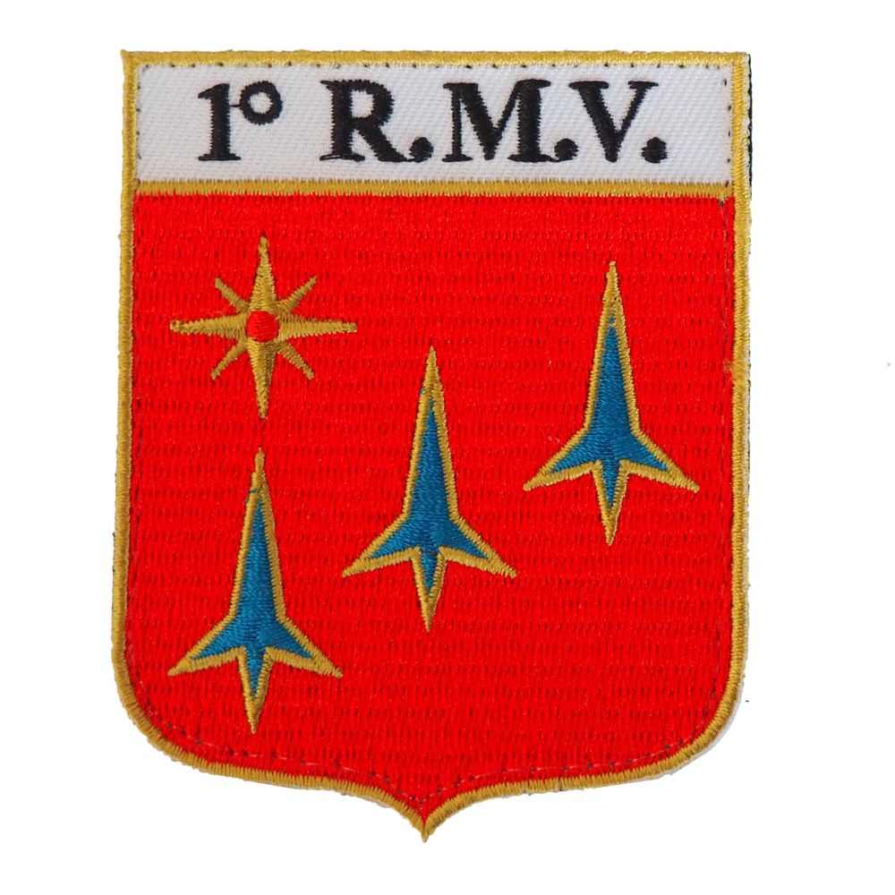 PATCH DISTINTIVO RICAMATO CON VELCRO 70X90 MM 1RMV