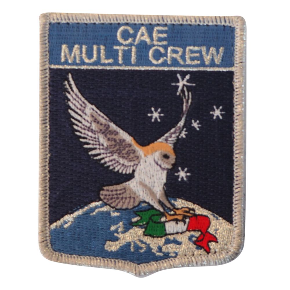 PATCH DISTINTIVO RICAMATO CON VELCRO 70X90 MM CAE MULTI CREW