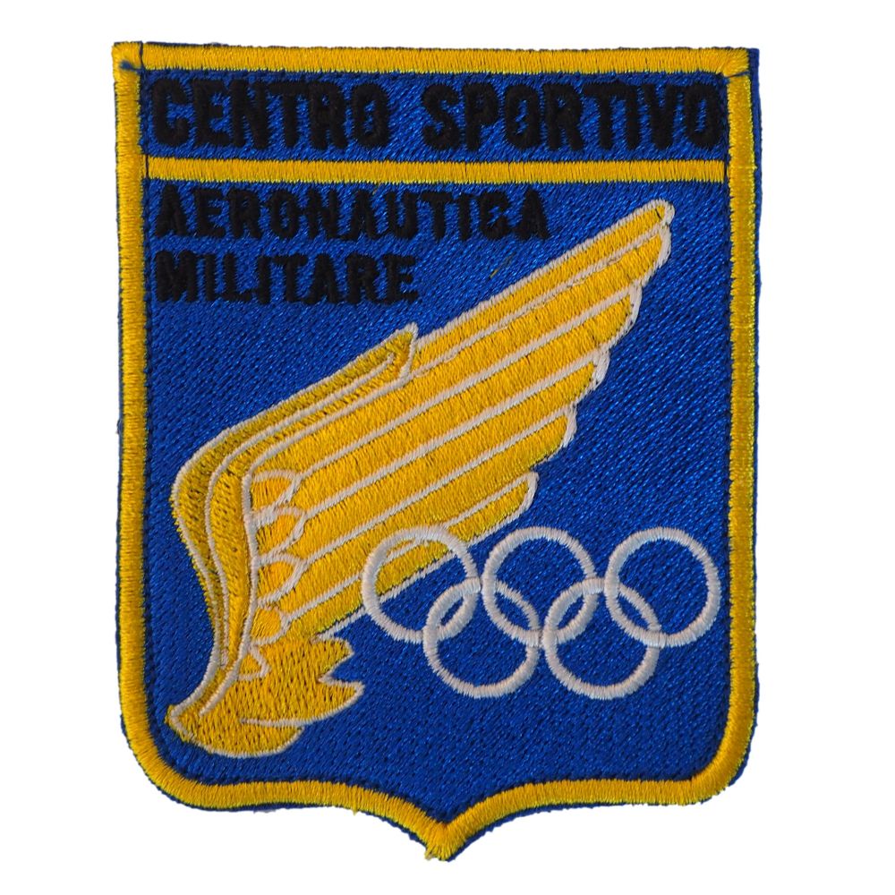 PATCH DISTINTIVO RICAMATO CON VELCRO 70X90 MM CENTRO SPORTIVO AM