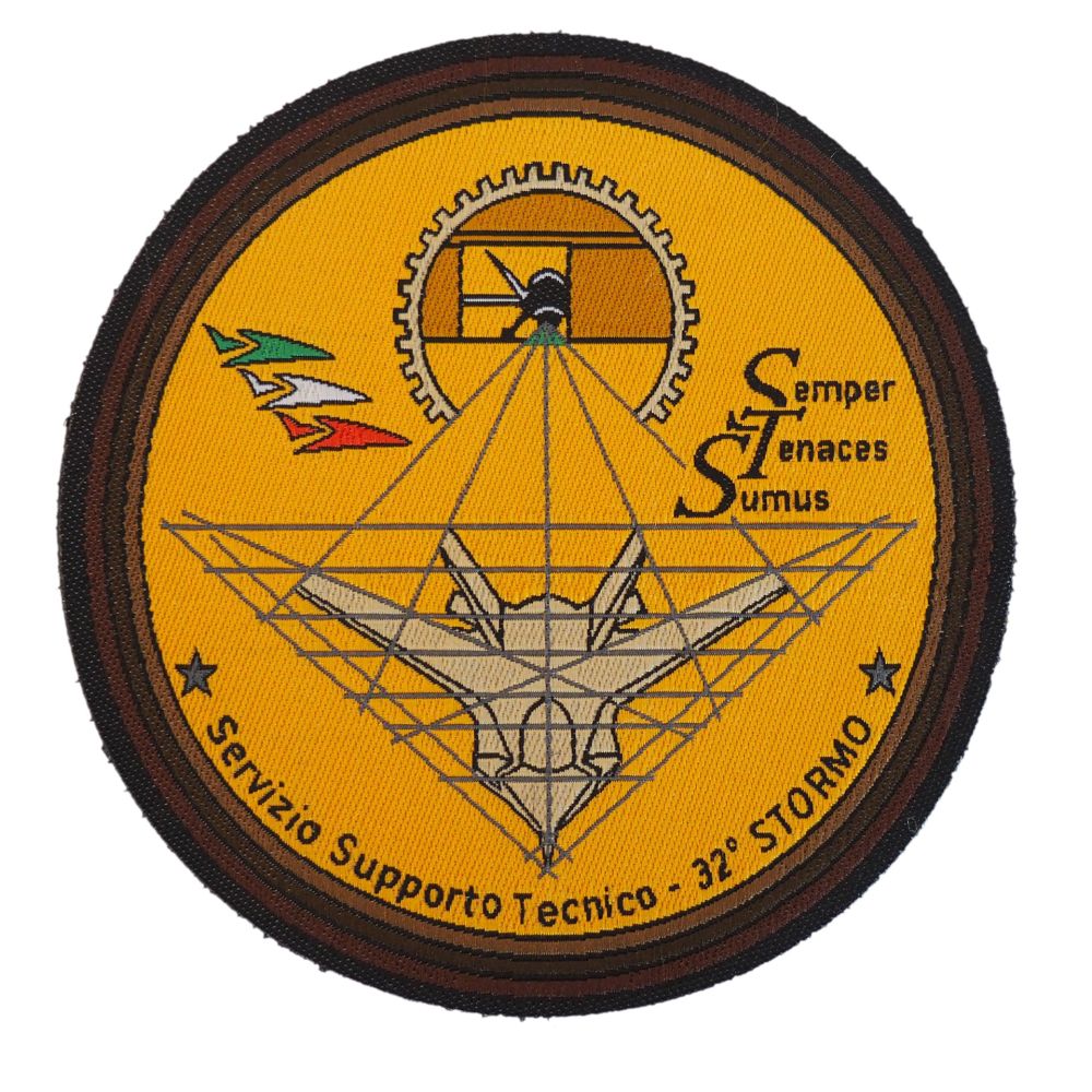PATCH DISTINTIVO RICAMATO CON VELCRO Dia 85 MM SERVIZIO SUPPORTO TECNICO