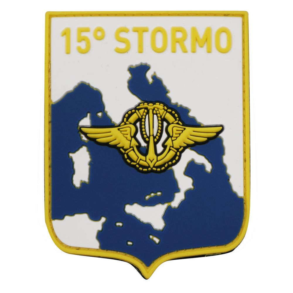 PATCH DISTINTIVO GOMMATA CON VELCRO 70X90 MM 15 STORMO