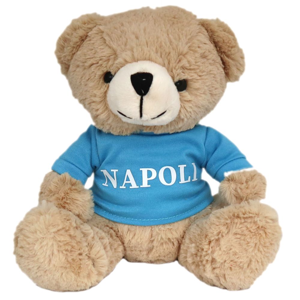 ORSETTO SEDUTO H 24 CM CON MAGLIETTA 10 NAPOLI